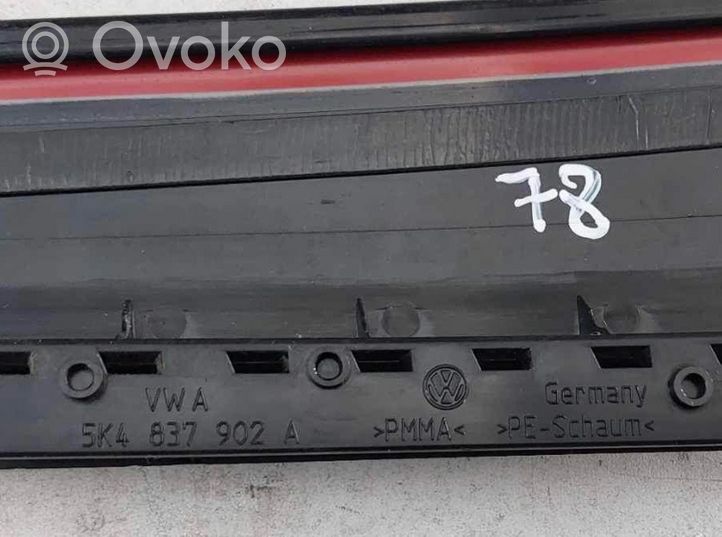 Volkswagen Golf VI Rivestimento modanatura del vetro della portiera anteriore 5K4837902A