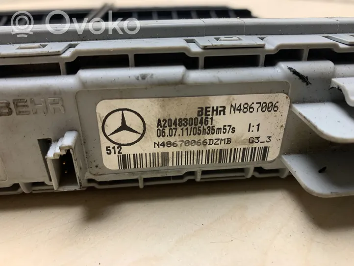 Mercedes-Benz C W204 Scambiatore elettrico riscaldamento abitacolo A2048300461
