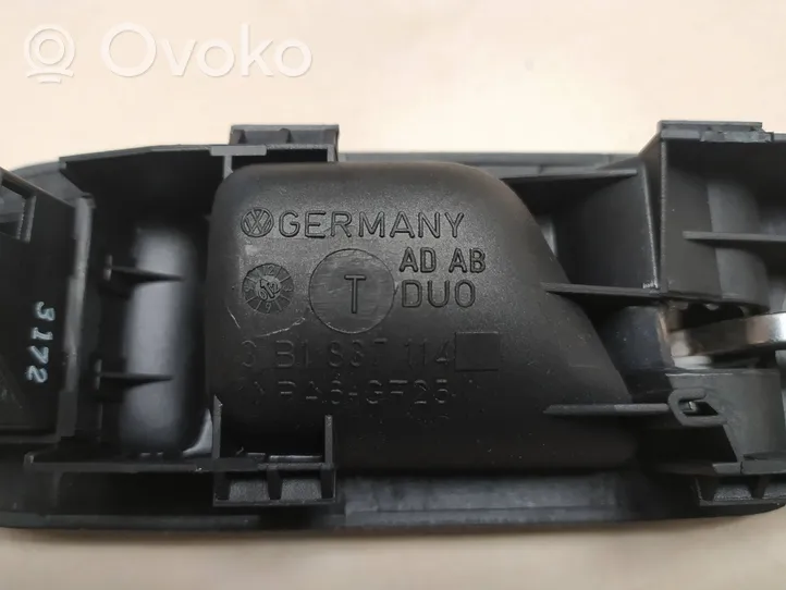 Volkswagen PASSAT B5 Front door interior handle 3B1837114