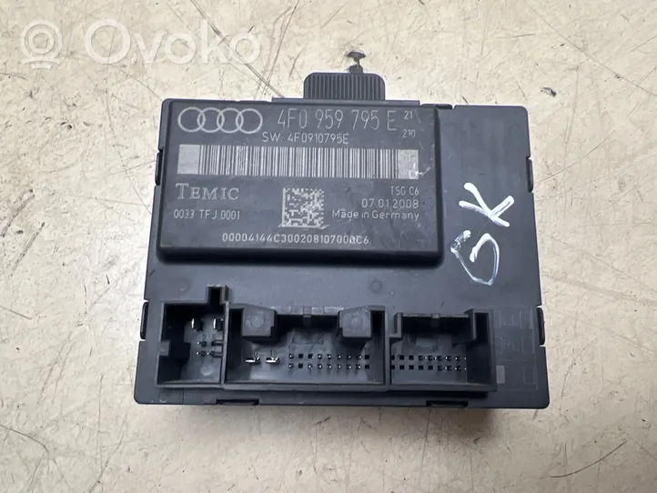 Audi A6 S6 C6 4F Oven ohjainlaite/moduuli 4F0959795E