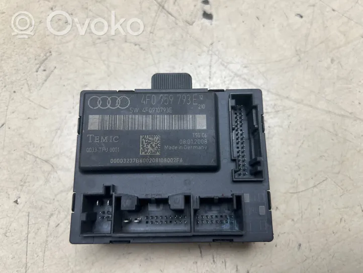 Audi A6 S6 C6 4F Oven ohjainlaite/moduuli 4F0959793E