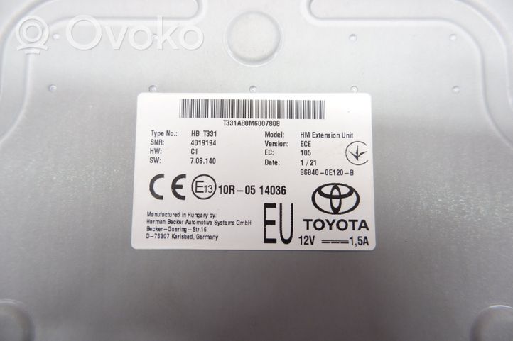 Toyota Highlander XU70 Moduł / Sterownik GPS 868400E120