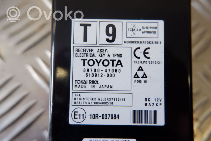 Toyota Prius (XW50) Autres unités de commande / modules 897B047060