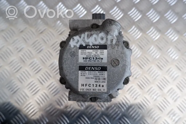 Lexus RX 330 - 350 - 400H Compresor (bomba) del aire acondicionado (A/C)) 8837048021