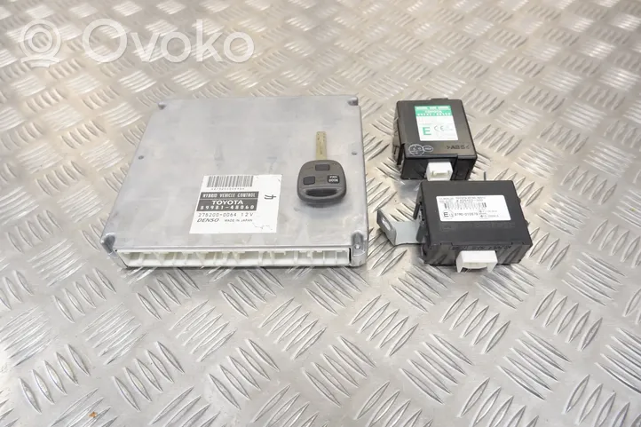 Lexus RX 330 - 350 - 400H Komputer / Sterownik ECU i komplet kluczy 8998148060