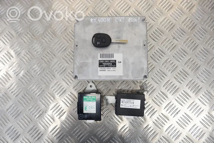 Lexus RX 330 - 350 - 400H Komputer / Sterownik ECU i komplet kluczy 8998148060