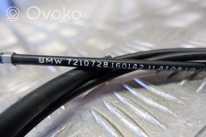 BMW X3 F25 Dzinēja pārsega slēdzenes trosīte 7210728