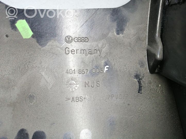 Audi A8 S8 D2 4D Kojelaudan alempi verhoilu 4D1857005