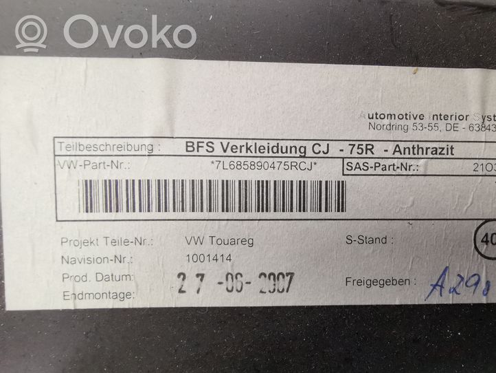 Volkswagen Touareg I Schowek deski rozdzielczej / Komplet 7L685890475RCJ