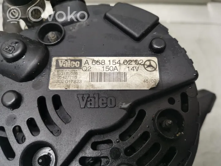 Mercedes-Benz A W168 Generatore/alternatore A6681540202