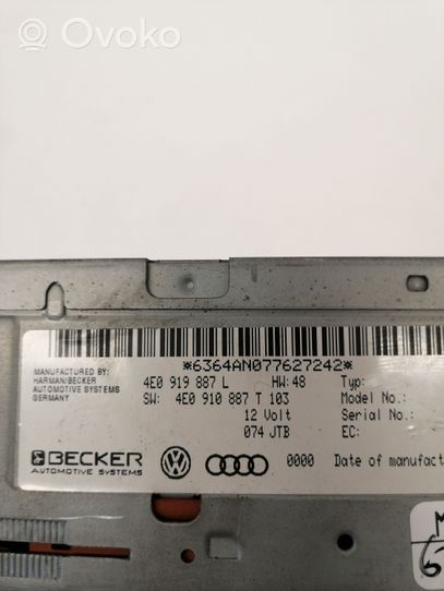 Audi A6 S6 C6 4F Navigacijos (GPS) CD/DVD skaitytuvas 4E0919887L