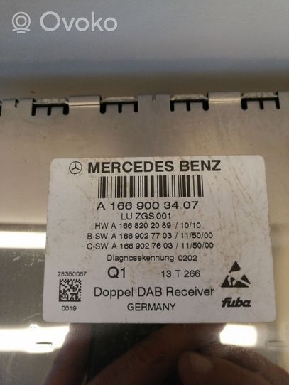 Mercedes-Benz E W212 Module unité de contrôle d'antenne A1669003407