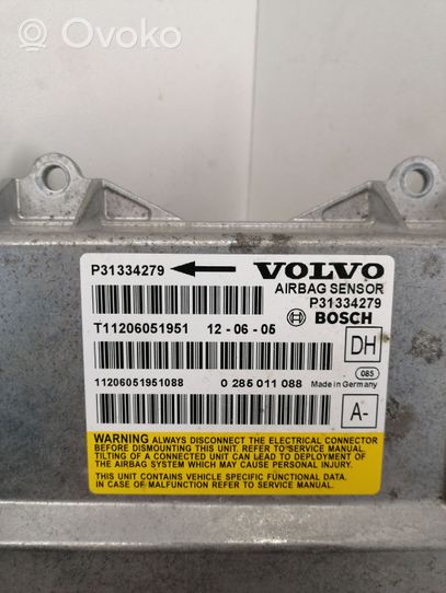 Volvo XC60 Module de contrôle airbag 31334279
