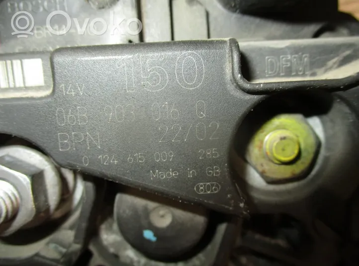 Audi A4 S4 B6 8E 8H Generaattori/laturi 0124615009