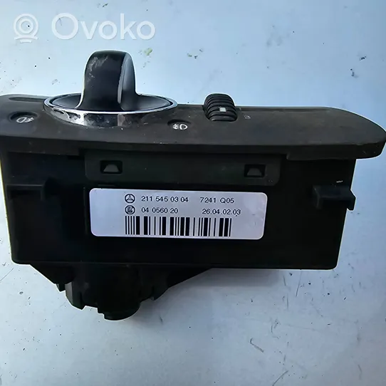 Mercedes-Benz E W211 Interruptor de luz 2115450304