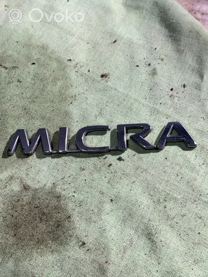 Nissan Micra Logo/stemma case automobilistiche 90802AX600