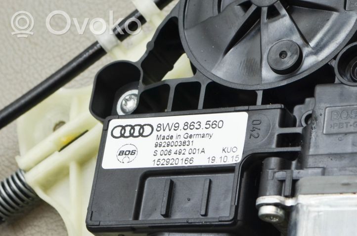 Audi A4 S4 B9 Roleta elektryczna przeciwsłoneczna tylnej szyby 8W9863560