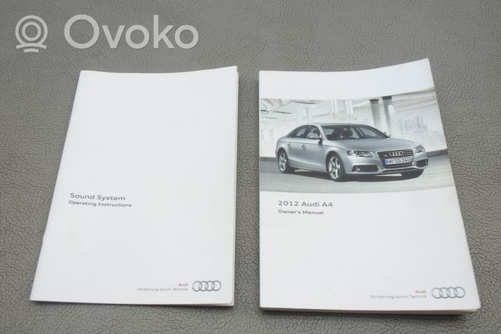 Audi A4 S4 B8 8K User manual 1115668RA21