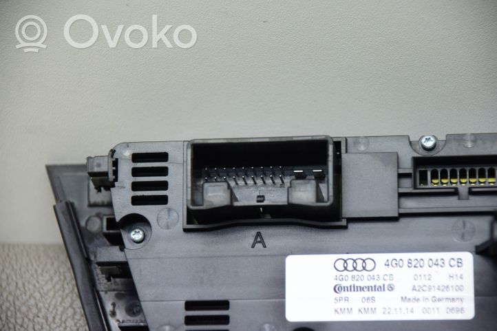 Audi A6 C7 Salono ventiliatoriaus reguliavimo jungtukas 4G0820043CB