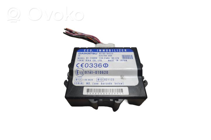 Daihatsu Sirion Unité de commande dispositif d'immobilisation 89780B4020