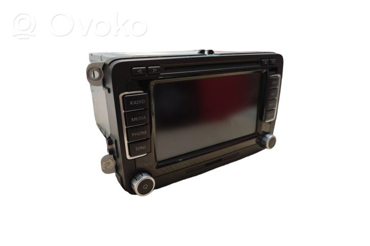 Volkswagen Golf VI Radio/CD/DVD/GPS-pääyksikkö 1T0035680B