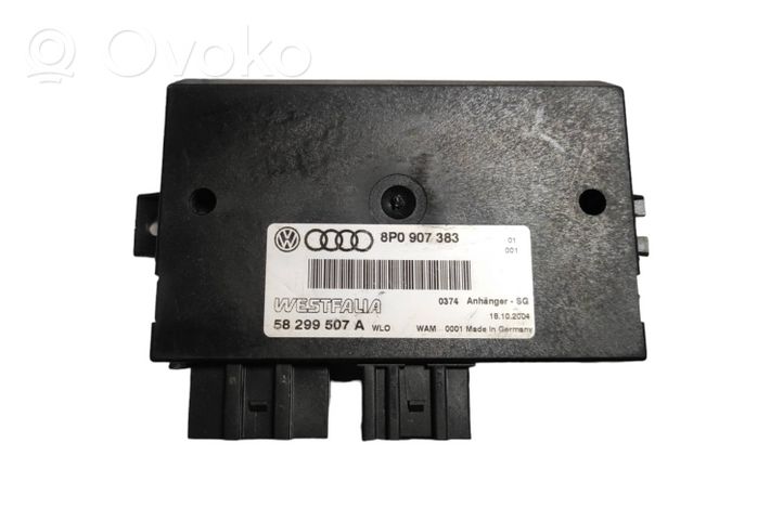 Audi A3 S3 8P Priekabos kablio valdymo blokas 8P0907383