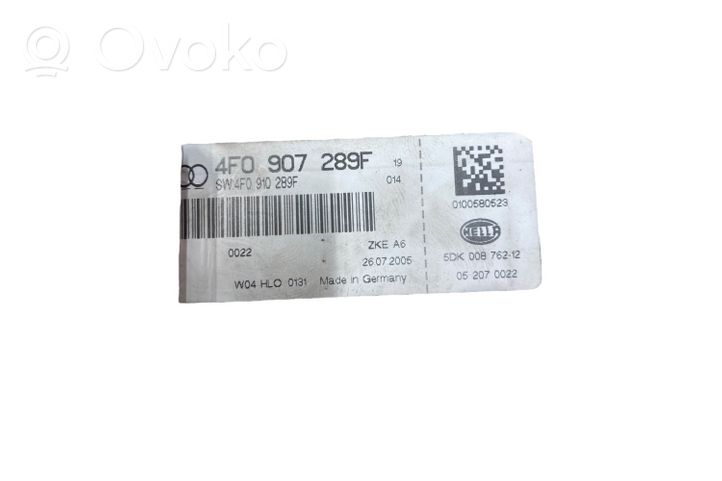 Audi A6 S6 C6 4F Modulo comfort/convenienza 4F0907289F