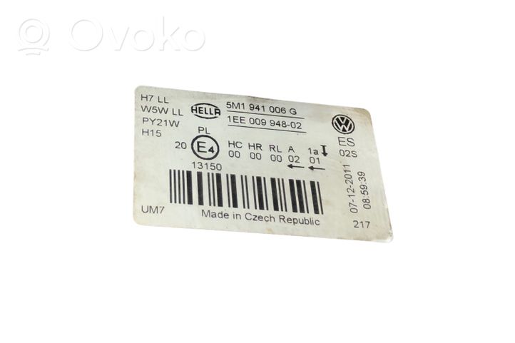 Volkswagen Golf Plus Lampa przednia 5M1941006G