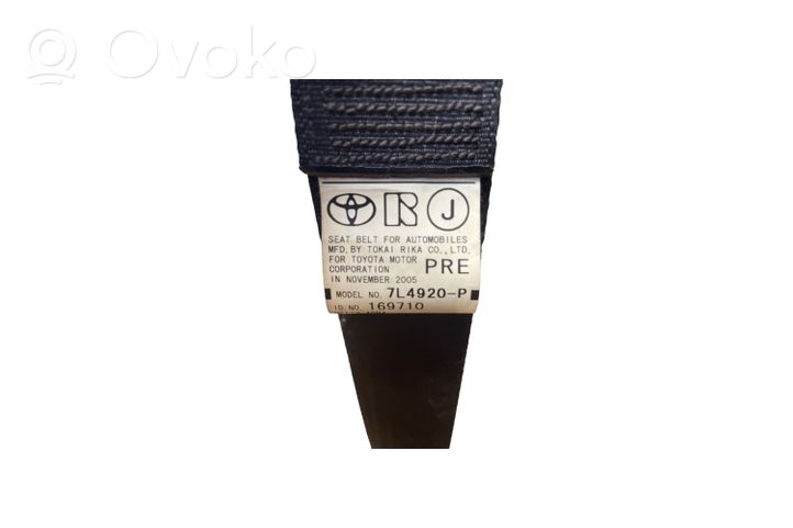 Toyota Previa (XR30, XR40) II Front seatbelt 7L4920P