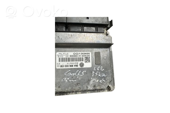 Volkswagen Golf V Sterownik / Moduł ECU 06A906033EM