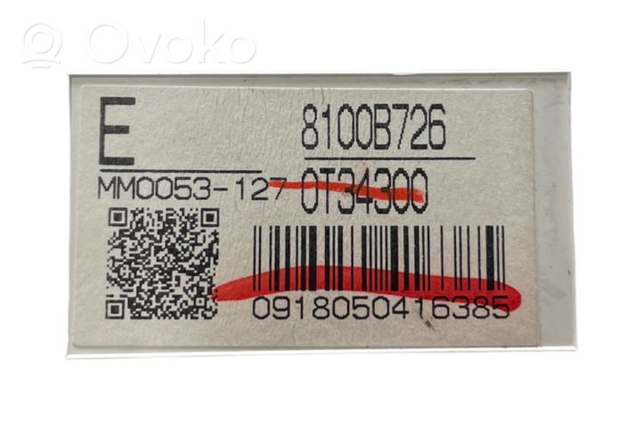 Mitsubishi ASX Compteur de vitesse tableau de bord 8100B726