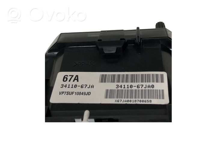 Suzuki Grand Vitara II Compteur de vitesse tableau de bord 3411067JA0