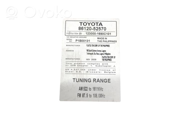 Toyota Urban Cruiser (XP110) Radija/ CD/DVD grotuvas/ navigacija 8612052570