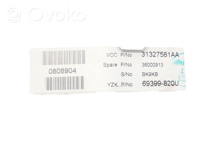 Volvo V60 Tachimetro (quadro strumenti) 31327581AA
