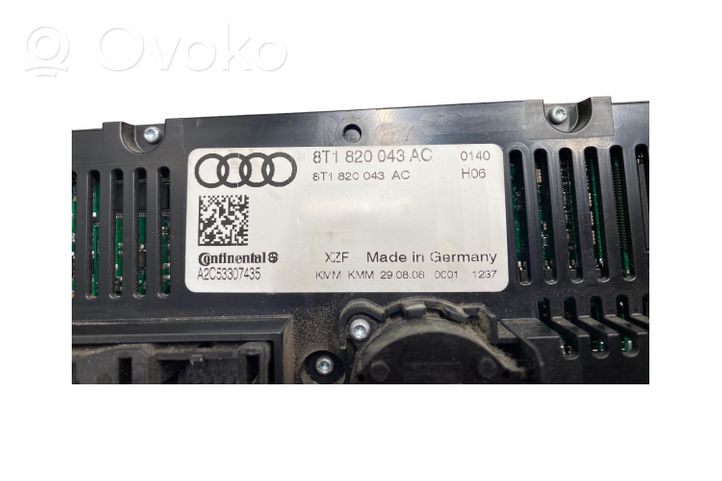 Audi Q5 SQ5 Ilmastoinnin ohjainlaite 8T1820043AC