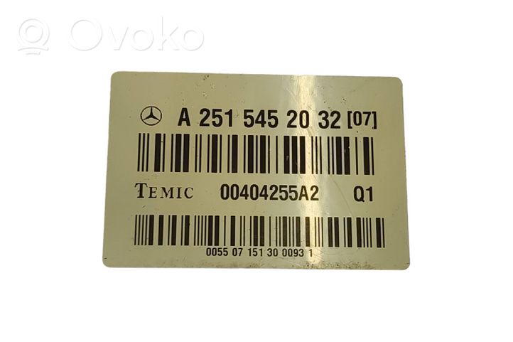 Mercedes-Benz R W251 Sterownik / Moduł zawieszenia pneumatycznego A2515452032