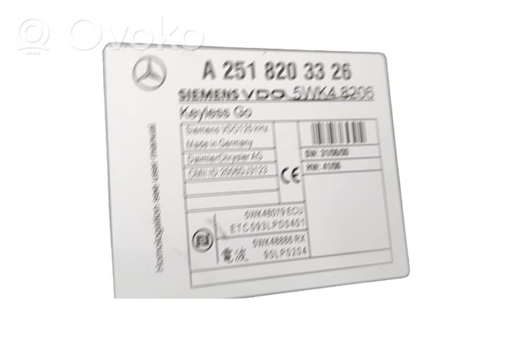 Mercedes-Benz R W251 Muut ohjainlaitteet/moduulit A2518203326