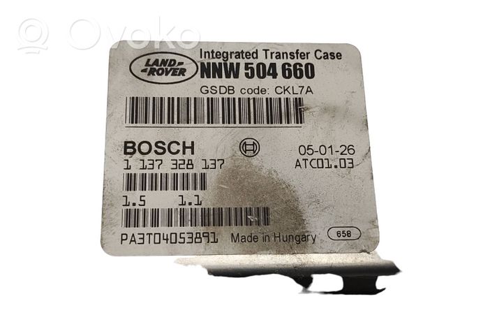 Land Rover Range Rover L322 Pārnesumkārbas vadības bloks NNW504660