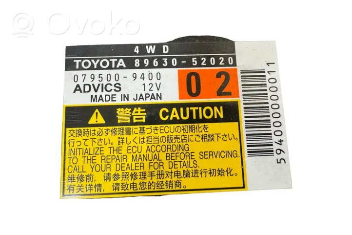 Toyota Urban Cruiser (XP110) Muut ohjainlaitteet/moduulit 8963052020