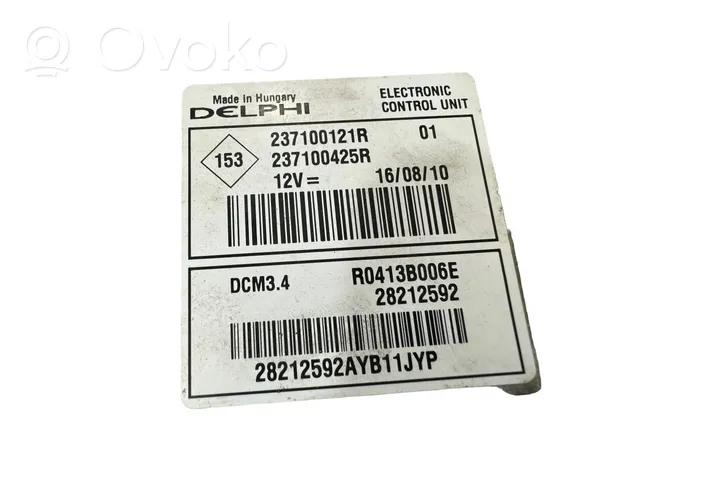 Renault Megane III Sterownik / Moduł ECU 237100121R