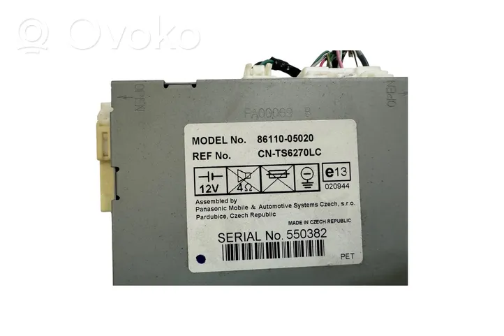 Toyota Avensis T250 Monitor / wyświetlacz / ekran 8611005020