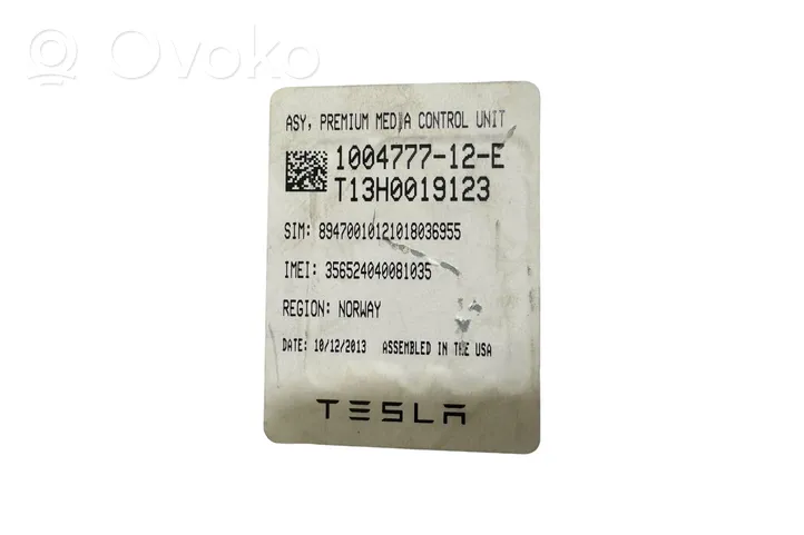 Tesla Model X Pantalla/monitor/visor 100477712E