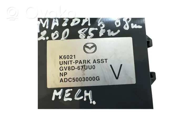 Mazda 6 Unité de commande, module PDC aide au stationnement GV8D67UU0