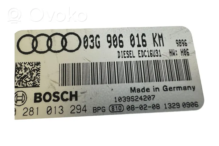 Audi A4 S4 B7 8E 8H Calculateur moteur ECU 03G906016KM