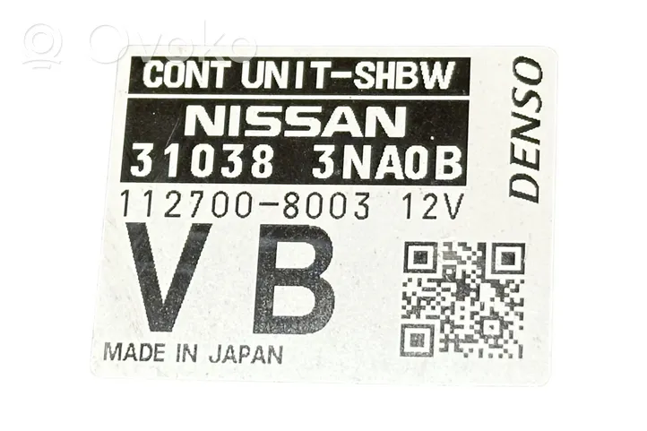 Nissan Leaf I (ZE0) Module de contrôle de boîte de vitesses ECU 310383NA0B