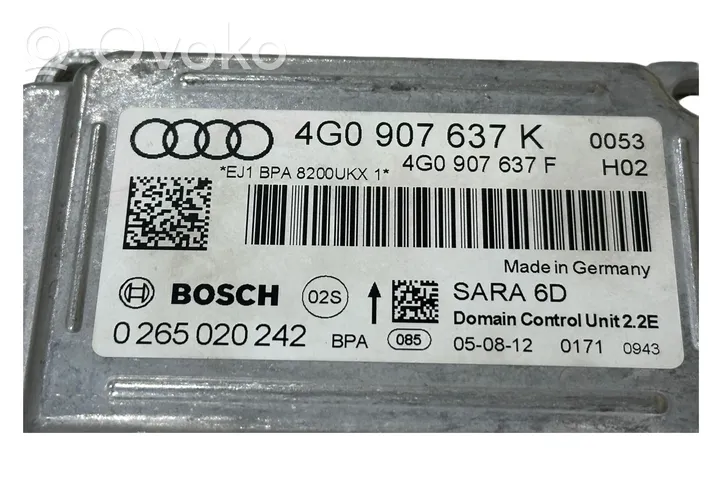 Audi A6 S6 C7 4G Moduł sterowania Gateway 4G0907637K