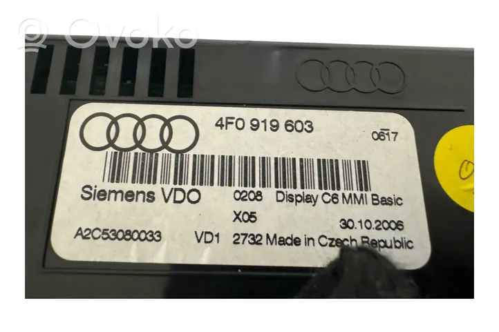 Audi A6 S6 C6 4F Spidometras (prietaisų skydelis) 4F0920901B