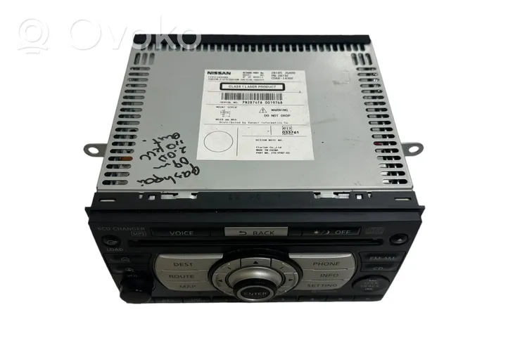 Nissan Qashqai Panel / Radioodtwarzacz CD/DVD/GPS 28185JG400