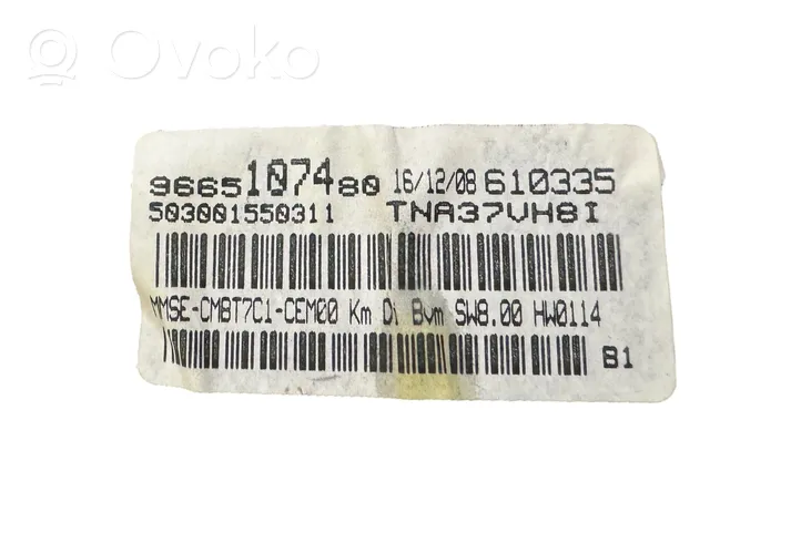 Peugeot 308 Tachimetro (quadro strumenti) 9665107480