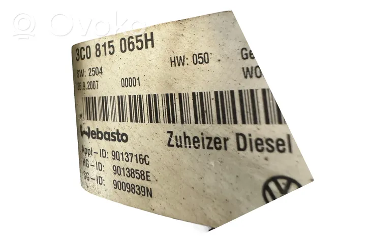 Volkswagen PASSAT B6 Auxiliary pre-heater (Webasto) 3C0815065H